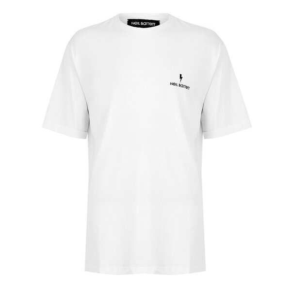 ニールバレット メンズ トップス Tシャツ NEIL BARRETT N Barrett Co-ord Tee Sn52 White/Black 526 ホワイト