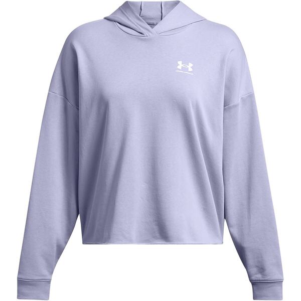 アンダーアーマー レディース アウター パーカー・スウェット パイル スウェット シャツ パーカー Under Armour Armour Ua Rival Terry Os Hoodie Sweatshirt Womens Purple パープル