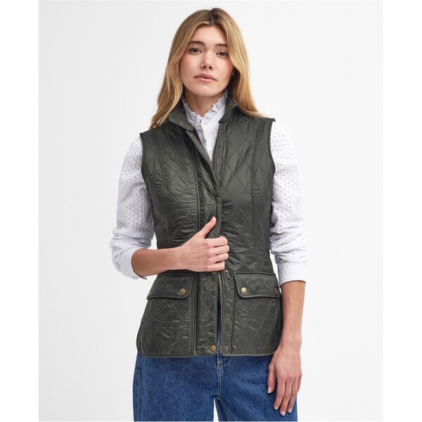 バブアー レディース アウター 上衣・上衣 ジレ Barbour Wray Gilet Olive オリーブ
