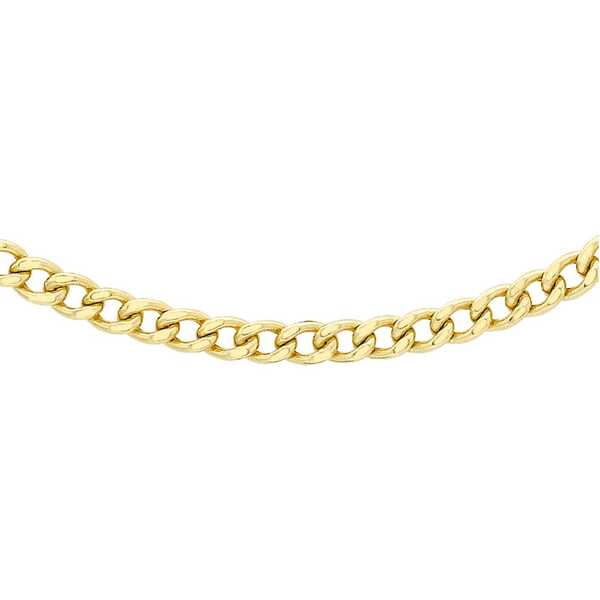 ビー ユー レディース アクセサリー ネックレス・チョーカー・ペンダントトップ Be You 9ct Gold Curb Chain Yellow Gold イエロー