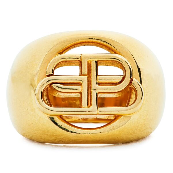 バレンシアガ レディース アクセサリー リング BALENCIAGA Bb Signet Ring Gold 0705 ゴールド｜ReVida 店