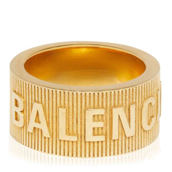 【BALENCIAGA】タイポ ロゴ リング ユニセックス 国内発 BALENCIAGA】タイポ ロゴ リング ユニセックス 国内発