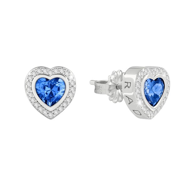 ラドリー レディース アクセサリー ピアス・イヤリング Radley Blue Heart Stone Set Earrings Silver シルバー