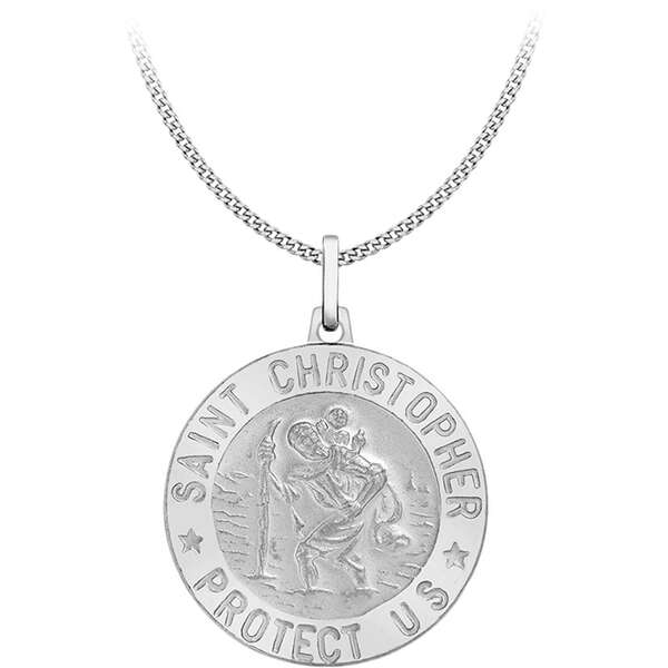ビー ユー レディース アクセサリー ネックレス・チョーカー・ペンダントトップ レース Be You Sterling Silver St Christopher Necklace Sterling Silver シルバー|ReVida 店