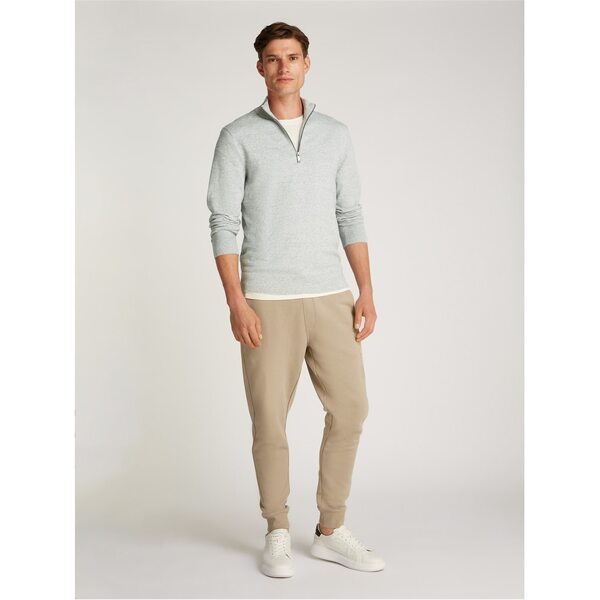 カルバンクライン メンズ アウター 編み物・スウェーター Calvin Klein WAFFLE TEXTURE Q-ZIP Heather PKH ギョリュウモドキ