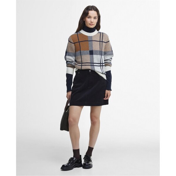 バブアー レディース ボトムス スカート ミニ Barbour Tessa Cord Mini Skirt Navy ネイビー|ReVida 店