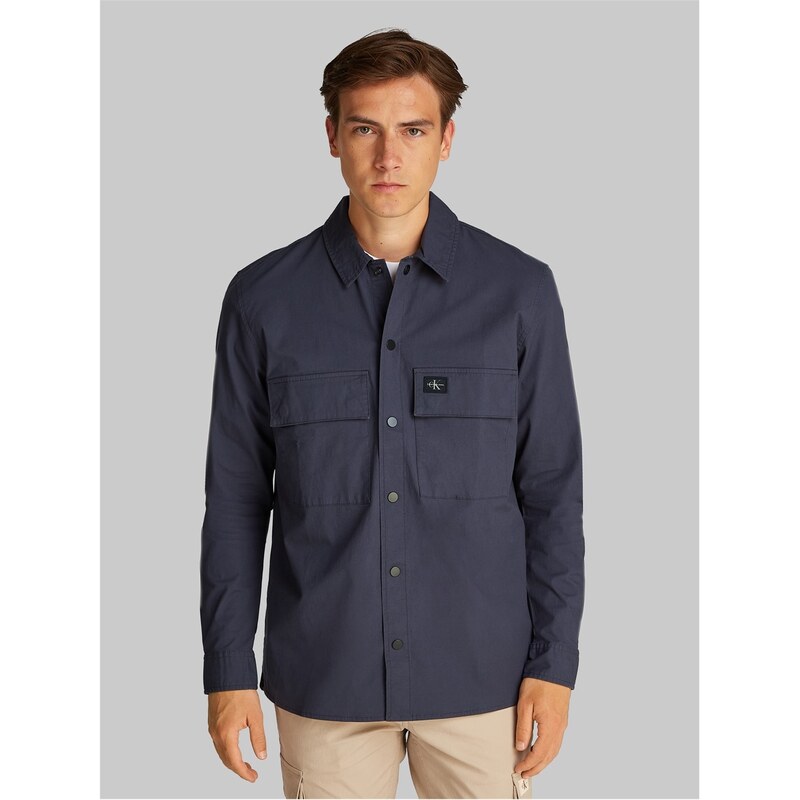 カルバンクライン メンズ トップス シャツ Calvin Klein Jeans CARGO OVERSHIRT India Ink