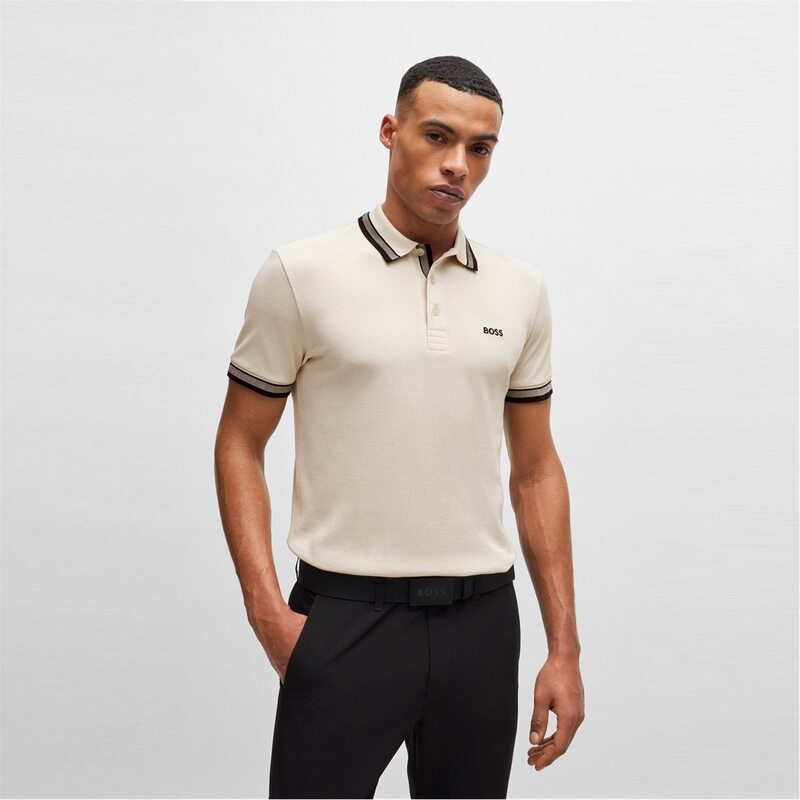 ボス メンズ トップス Tシャツ ポロシャツ Boss Paddy Polo Shirt Open White ホワイト