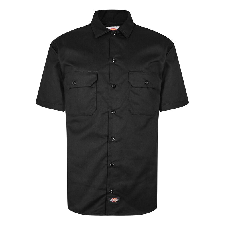 ディッキーズ メンズ トップス シャツ Dickies SS Work Shrt Sn51 Black ブラック