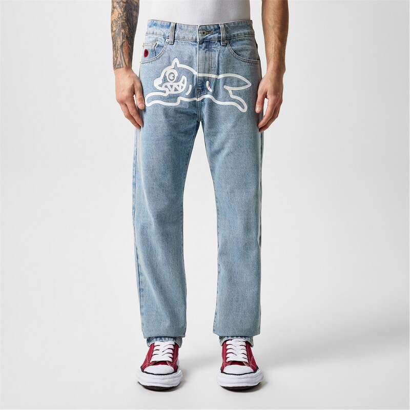 アイスクリーム メンズ ボトムス デニムパンツ ICECREAM IC Run Dog Jean Sn52 Heavy Wash Blue ブルー｜ReVida 店