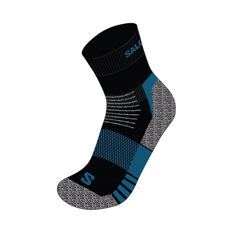 サロモン メンズ アンダーウェア 靴下 Salomon Merino 2P Sn00 Black/Blue ブラック