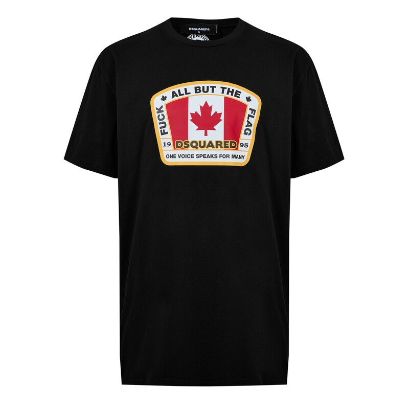 ディースクエアード メンズ トップス Tシャツ Dsquared2 Dsquared2 C. Tee Black ブラック|ReVida 店