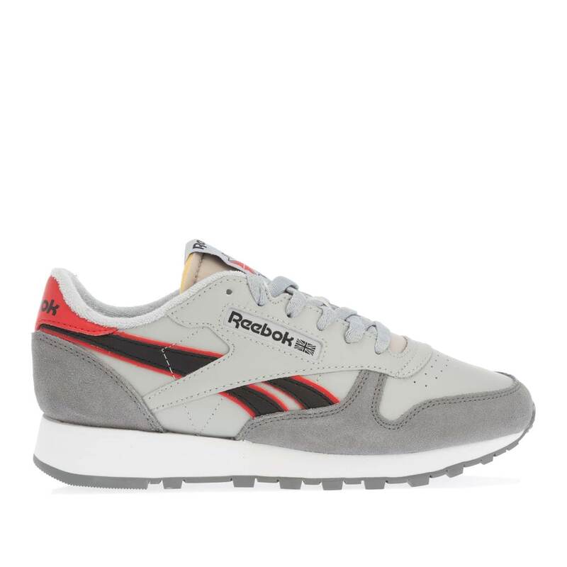 リーボック メンズ シューズ スニーカー レザー Reebok Classic Leather Shoes Grey red グレー