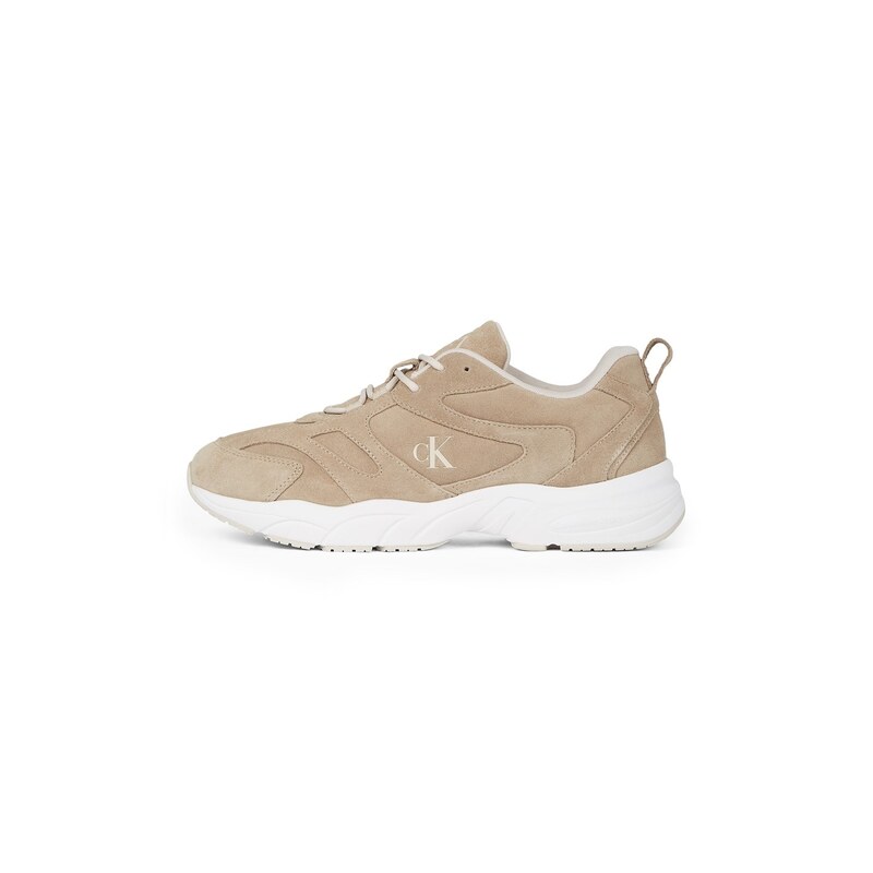 カルバンクライン メンズ シューズ スニーカー Calvin Klein Jeans RETRO TENNIS LOW MG MIX MEDIA Travertine/Wht|ReVida 店