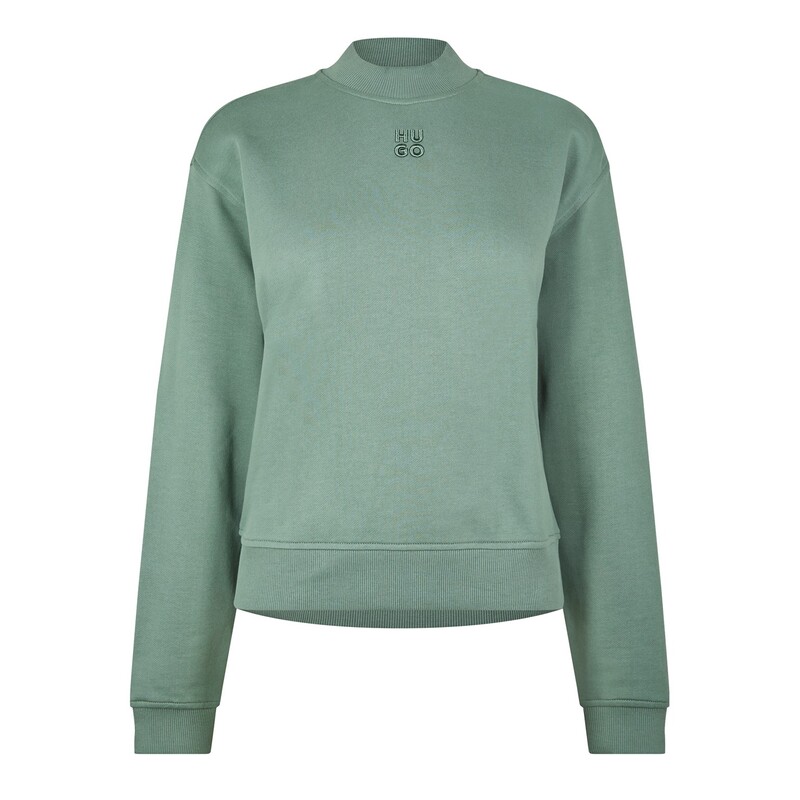 フューゴ レディース アウター パーカー・スウェット Hugo Delfinia 10249110 01 Open Green グリーン|ReVida 店