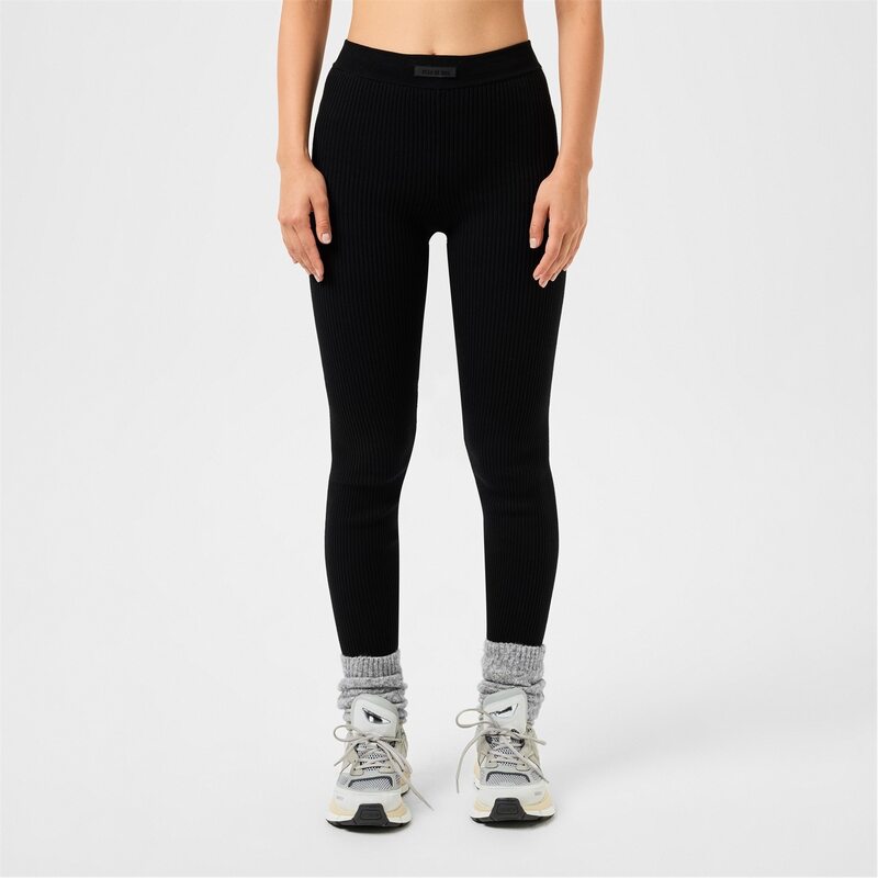 フィアオブゴッド レディース ボトムス デニムパンツ レギンス FEAR OF GOD ESSENTIALS Leggings Jet Black ブラック