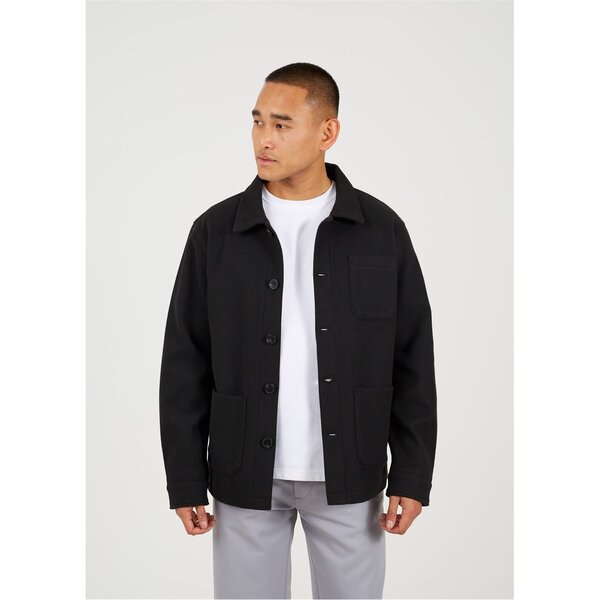 ブレーブソウル メンズ アウター 上衣・上衣 Brave Soul Pocket Shacket Black 黒いこと
