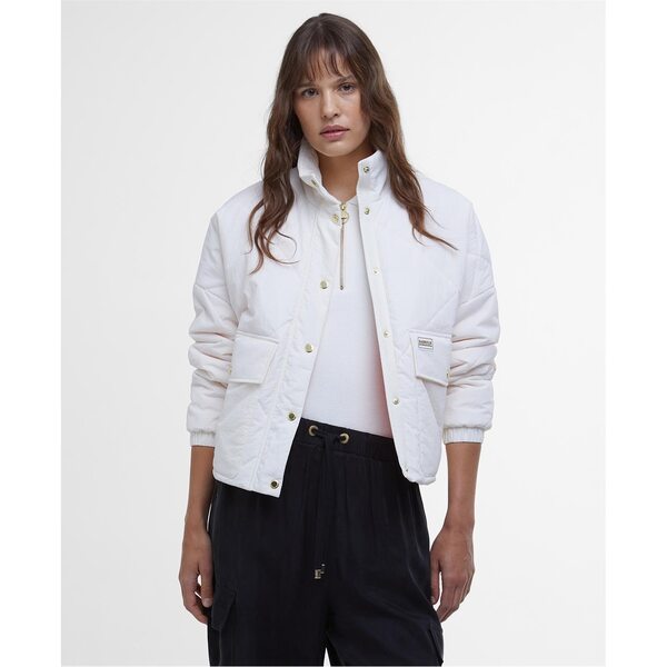 バブアー レディース アウター ジャケット・ブルゾン Barbour International B.Intl Zola Quilt Ld52 Neutral/Mandar|ReVida 店