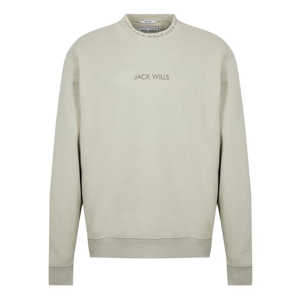 ジャック ウィルス メンズ アウター パーカー・スウェット スウェット シャツ Jack Wills Jacquard Crew Sweatshirt Pistachio