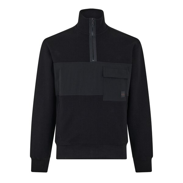 ボス メンズ アウター パーカー・スウェット ナイロン Boss Ze Nylonhem 10262516 01 Black 001 ブラック