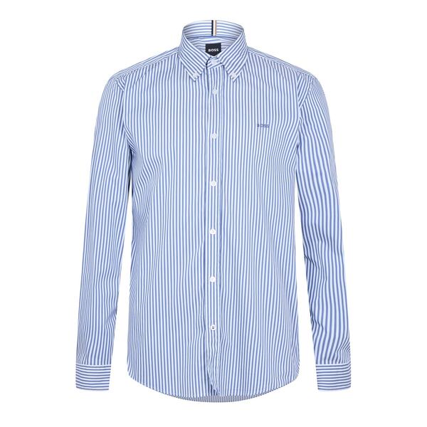 ボス メンズ トップス シャツ Boss H-Roan-Bd-E-C1-243 10262111 01 Med Blue 425 ブルー｜ReVida 店