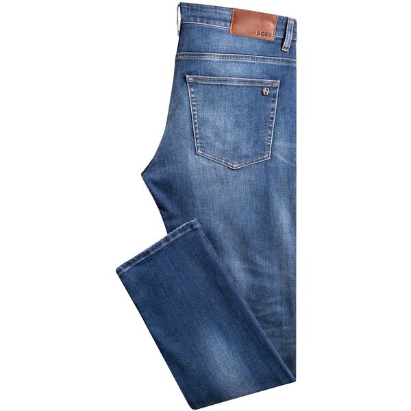 ボス メンズ ボトムス デニムパンツ Boss DELAWARE BO 10251089 01 Rip Blue 405 ブルー|ReVida 店