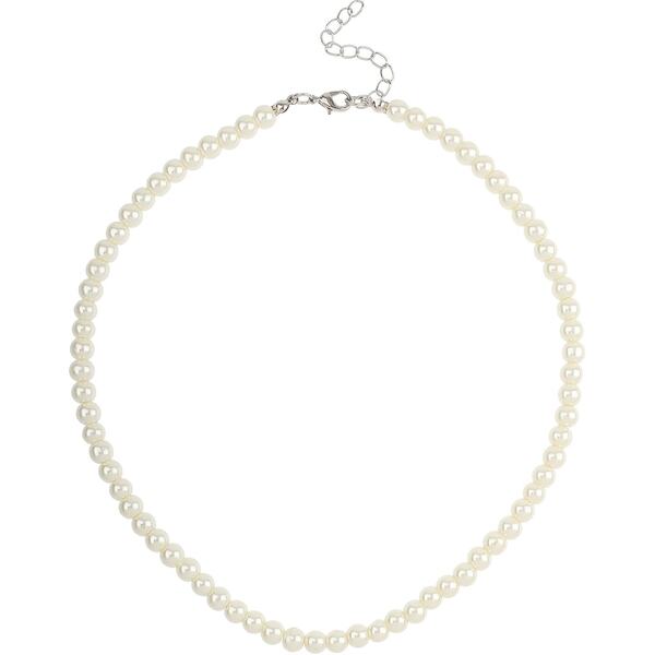 メイソン ナイト イェーガー レディース アクセサリー ネックレス・チョーカー・ペンダントトップ レース Mason Knight Yager Faux Pearl 6mm Single Strand Necklace White ホワイト 12,525円