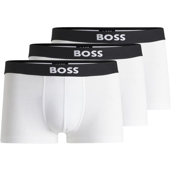 ボス メンズ アンダーウェア ボクサーパンツ Boss One Trunk 3pk White 100 ホワイト｜ReVida 店
