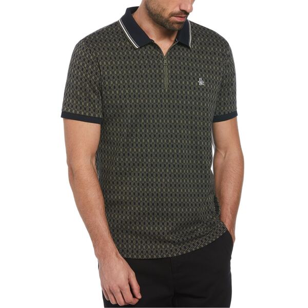 オリジナルペンギン メンズ トップス ポロシャツ Original Penguin Ao 1/4z Polo Sn99 Dusty Olive オリーブ