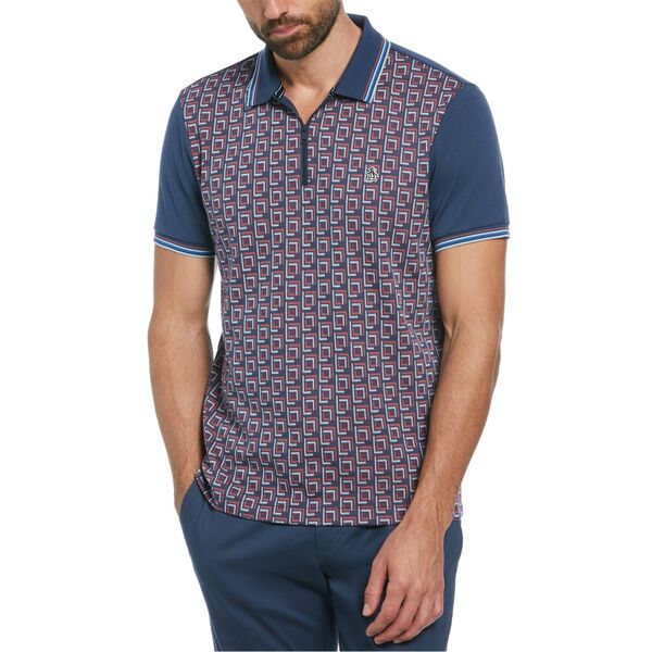 オリジナルペンギン メンズ トップス ポロシャツ Original Penguin Jq 1/4z Polo Sn99 Sargasso Sea
