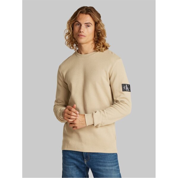 カルバンクライン メンズ トップス Tシャツ Calvin Klein Jeans Waffle Long Sleeve Top Tree House