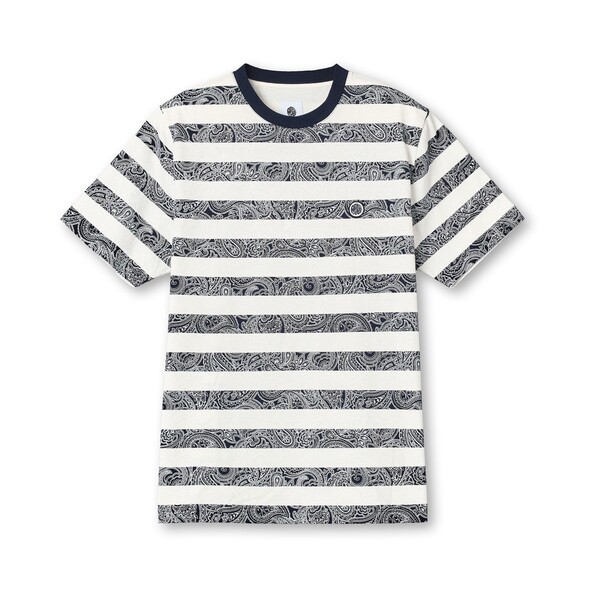 プレティグリーン メンズ トップス Tシャツ Pretty Green Eclipse Stripe T-shirt Navy ネイビー 12,766円