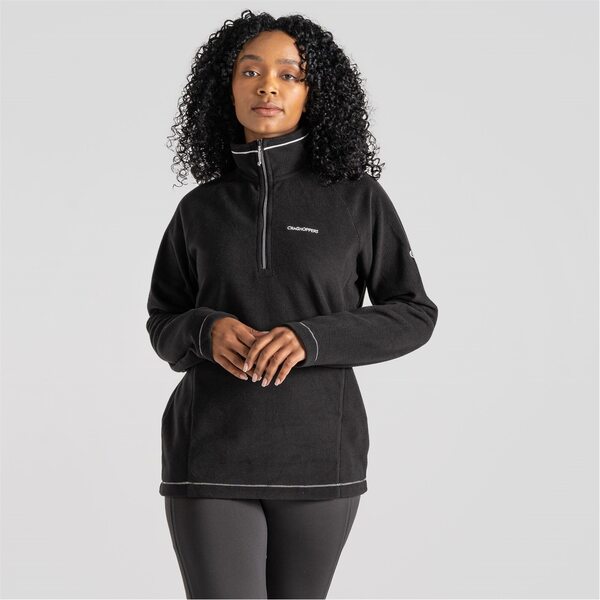 クラッグホッパーズ レディース アウター パーカー・スウェット ハーフジップ フリース Craghoppers Miska VI Half Zip Fleece Black ブラック
