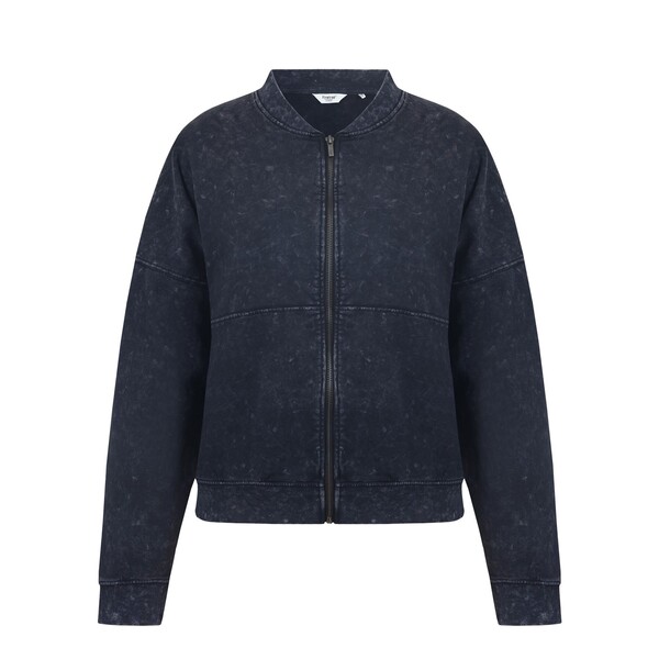 ファイヤートラップ レディース アウター パーカー・スウェット フリース 上衣 Firetrap Fleece Bomber Jacket Acid Wash トップス-パーカー-レディースファッション
