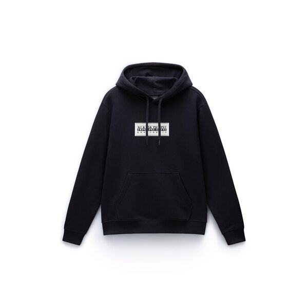 ナパピリ メンズ アウター パーカー・スウェット ロゴタイプ Napapijri B-BOX LOGO H WHITE WHISPER Black 041 黒いこと
