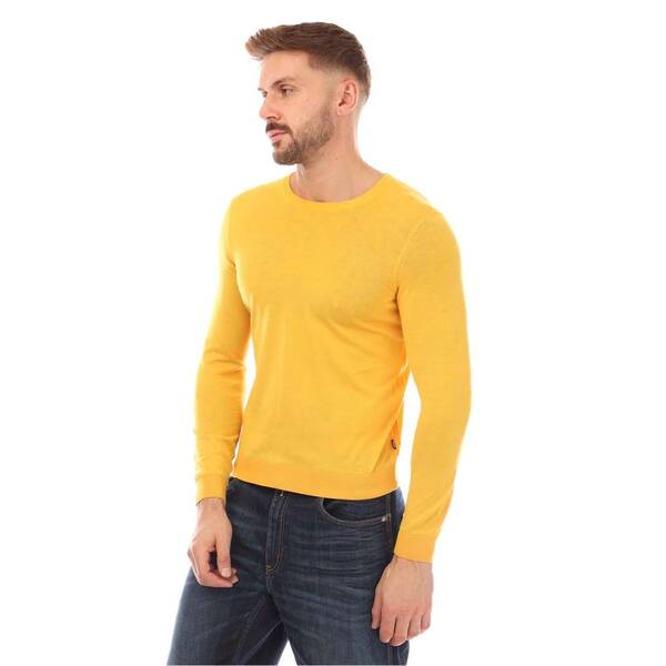 ボス メンズ アウター ニット・セーター セーター Boss Leno-P Sweater Yellow イエロー｜ReVida 店