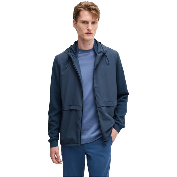 ボス メンズ アウター ニット・セーター Boss P-Brian 10267177 01 Med Blue 425 ブルー｜ReVida 店