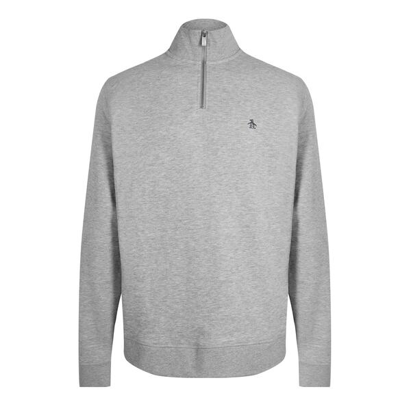オリジナルペンギン メンズ アウター ニット・セーター ハーフジップ Original Penguin Penguin Quarter Zip Sn99 Heather ヘザー