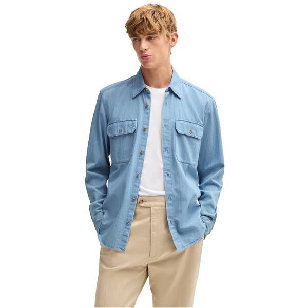 ボス メンズ トップス シャツ Boss H-Liam-Kenb-2p-C-244 10261413 Lt Pas Blue 450 ブルー