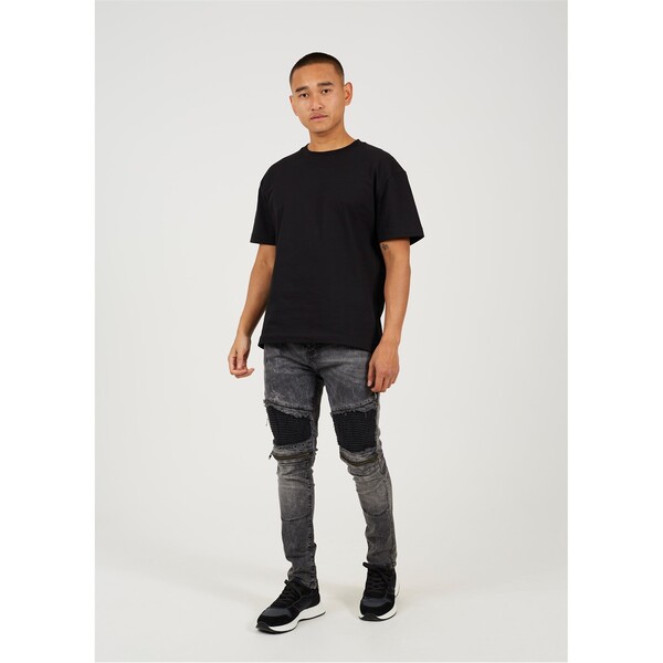 ブレーブソウル メンズ ボトムス デニムパンツ Brave Soul Wash Biker Jean Black ブラック