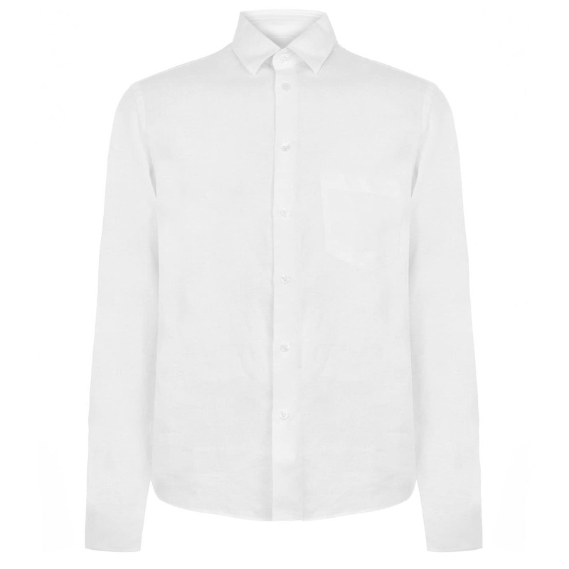 ヴィルブレクイン メンズ トップス シャツ リネン VILEBREQUIN Linen Shirt Blanc 010