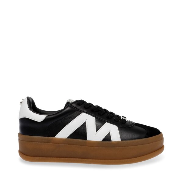 スティーブ マデン レディース シューズ スニーカー Steve Madden Madden Opponent Snkr Ld99 Black/Whte 黒いこと