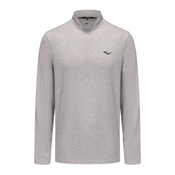 エバーラスト メンズ トップス シャツ Everlast Flex quarter Zp Mens Grey Marl グレー