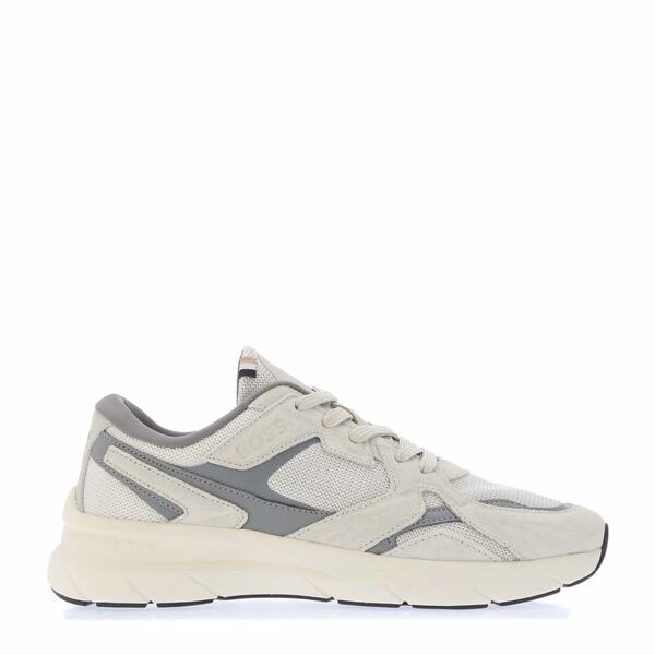 ボス メンズ シューズ スニーカー Boss Owen Running Trainers Beige ベージュ｜ReVida 店