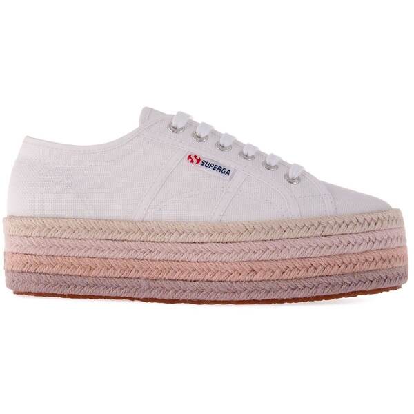 綴りかたガ レディース シューズ スニーカー Superga 2790 Ctclrpw Ld99 White/PkLt 白いこと スニーカー-レディース靴