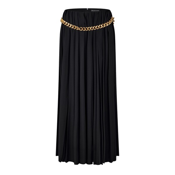 バレンシアガ レディース ボトムス スカート プリーツスカート プリーツ BALENCIAGA Pleated Skirt Black ブラック|ReVida 店
