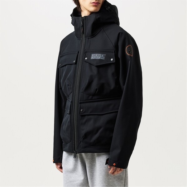 ナパピリ メンズ アウター ジャケット・ブルゾン ジャケット NAPAPIJRI Rivalto Medium Jacket Black Beauty ブラック|ReVida 店