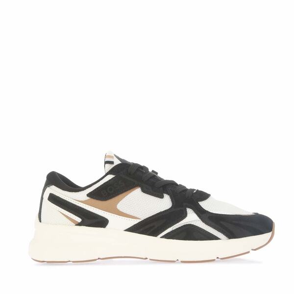 ボス メンズ シューズ スニーカー Boss Owen Running Trainers Charcoal チャコール｜ReVida 店