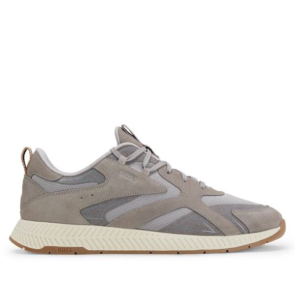 ボス メンズ シューズ スニーカー Boss Titanium Running Trainers Grey グレー