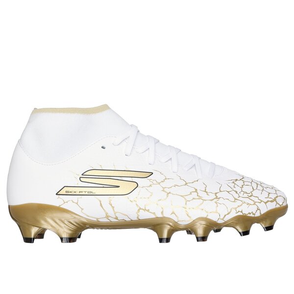 スケッチャーズ メンズ シューズ スニーカー ブーツ Skechers Soccer Control Academy High Fg Firm Ground Football Boots Mens Wht/Blk/Gld